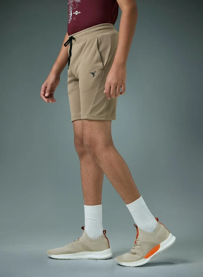 Technosport Boys Slim Fit Sports Shorts with TECHNO GUARD